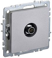 Розетка TV Проходная без рамки IEK Brite РТВ10-0-БрА 1-м. алюминий картинка